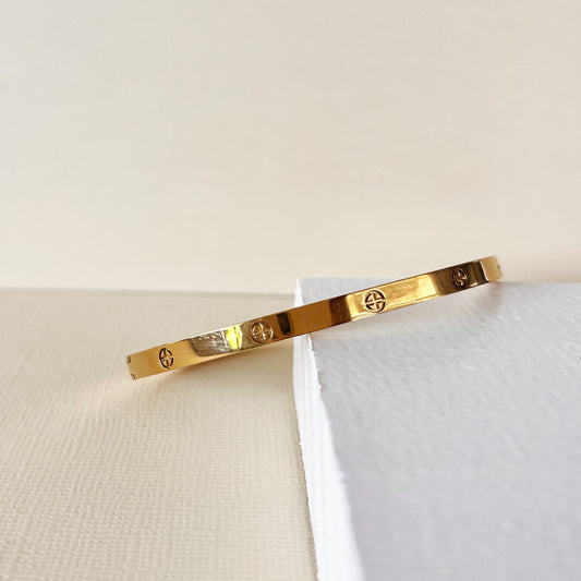 613 | LOVE BANGLE 4mm | GOLD