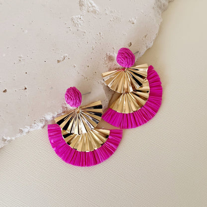 870 | JOJO EARRINGS | HOT PINK