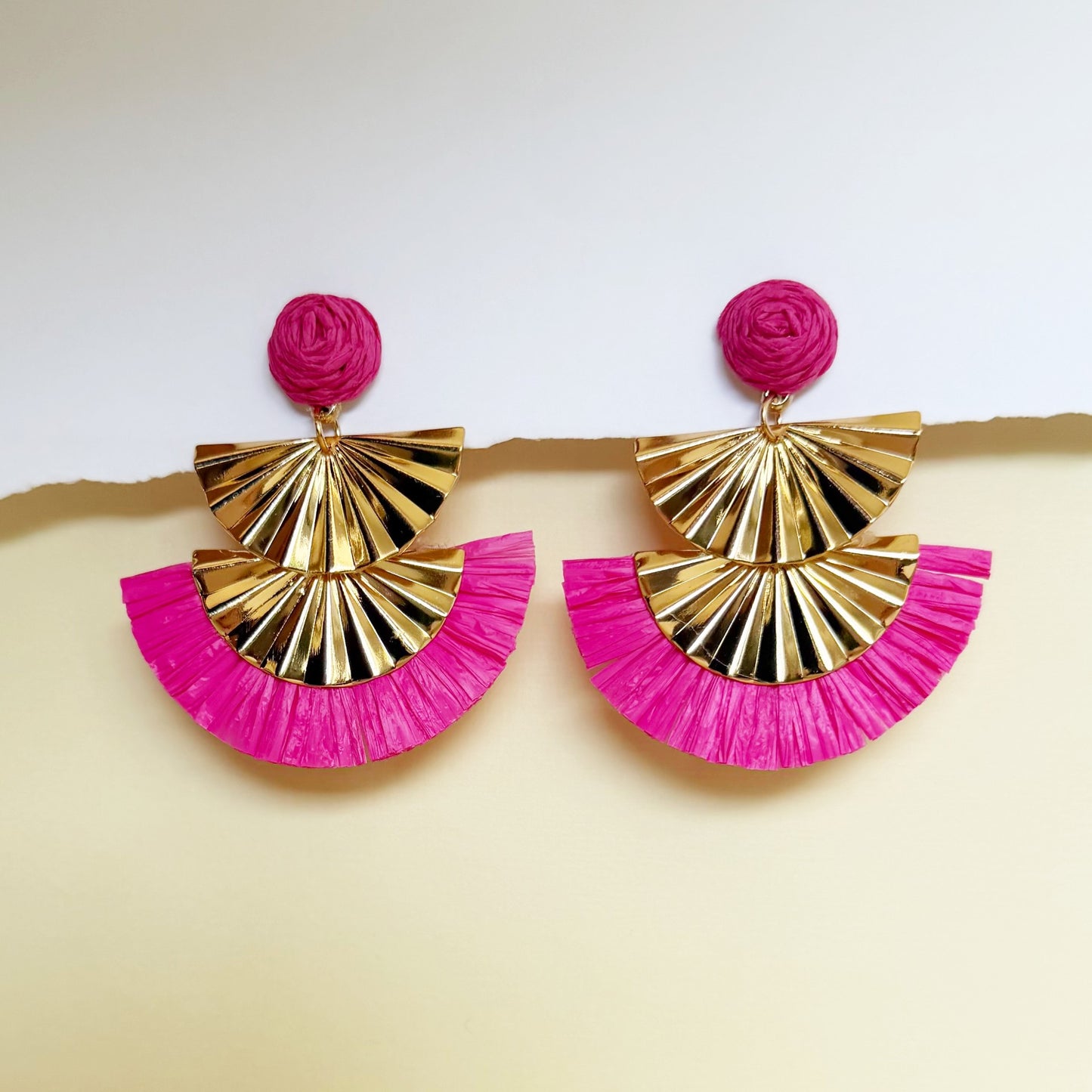 870 | JOJO EARRINGS | HOT PINK