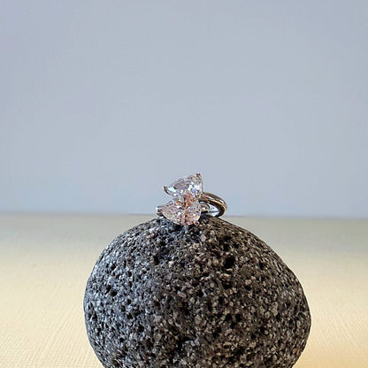 879 | KRISTEN PEAR-CUT HUGGIES | SILVER