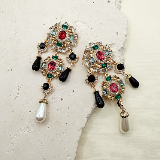 672 | LILIBET EMBELLISHED EARRINGS