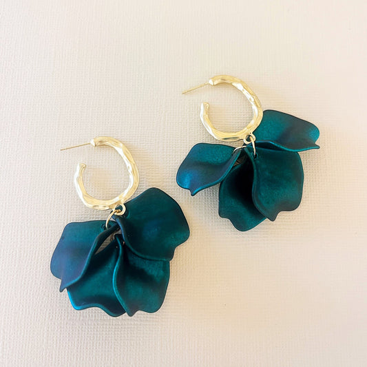 708 | LOUISA EARRINGS | PEACOCK GREEN