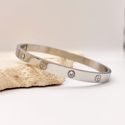 634 | LOVE BANGLE 6mm | SILVER