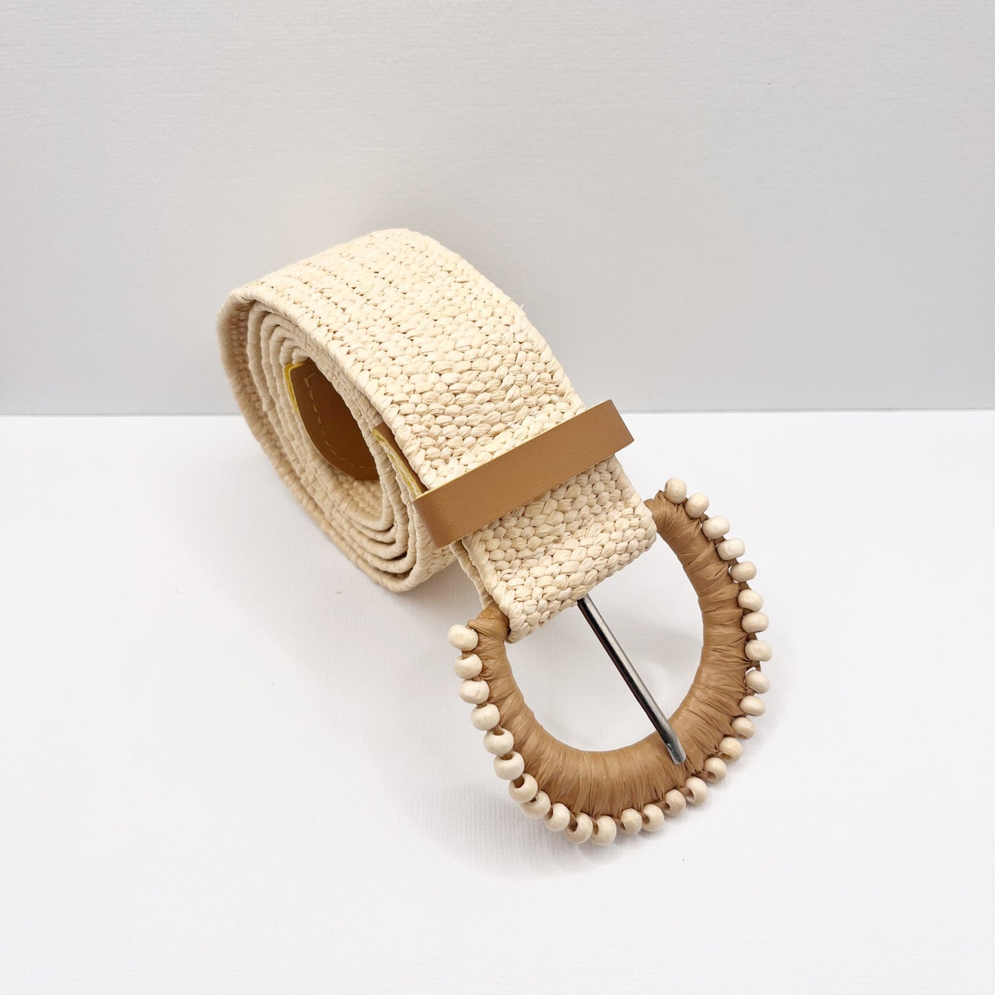 611 | LUCILLE ELASTIC BELT | CREAM