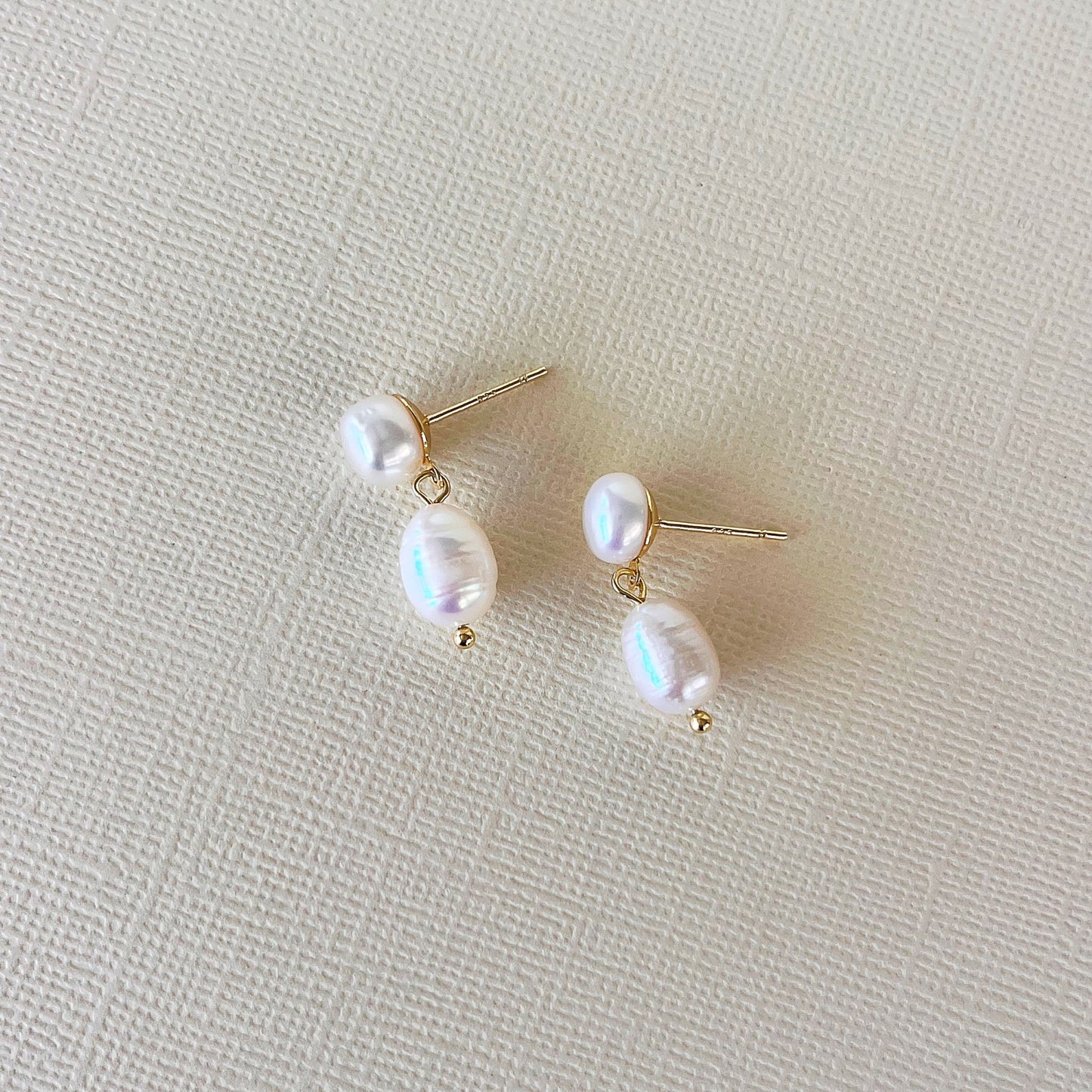 651 | LULU FRESHWATER PEARL EARRINGS | GOLD