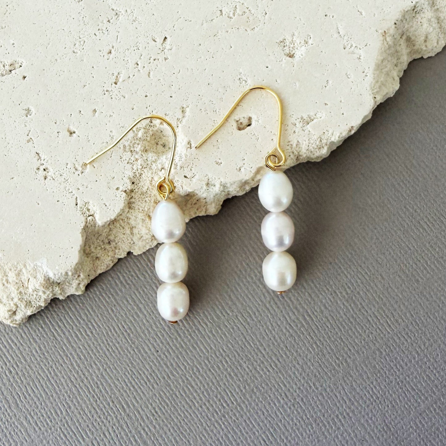 851 |  MABEL FRESHWATER PEARL EARRINGS | GOLD (Copy)