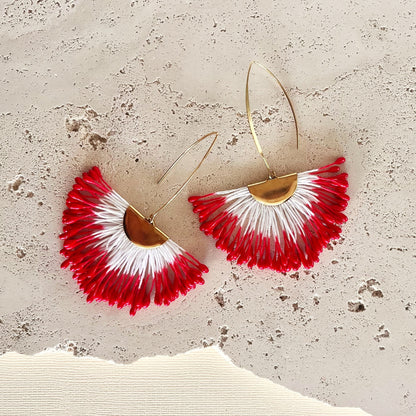 734 |  MARIAH EARRINGS | RED