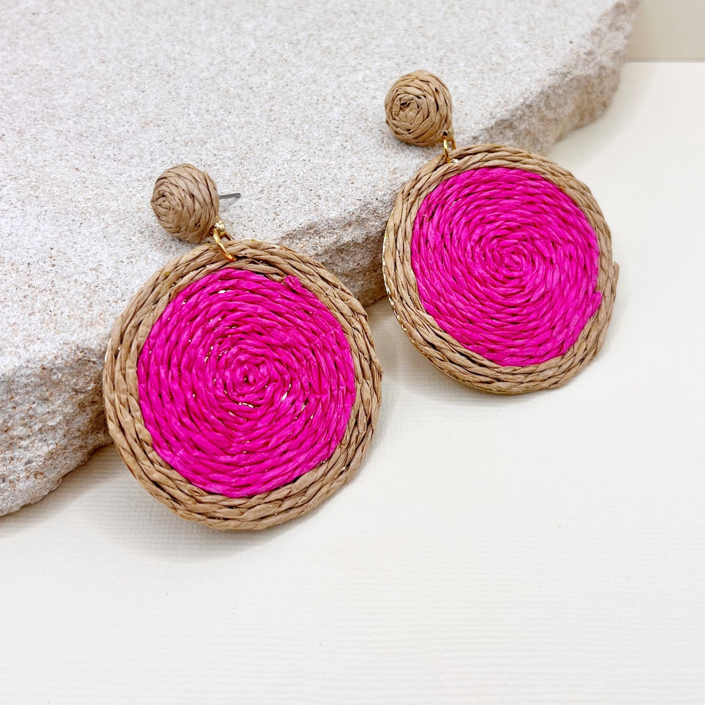 719 | MARTHA EARRINGS | HOT PINK