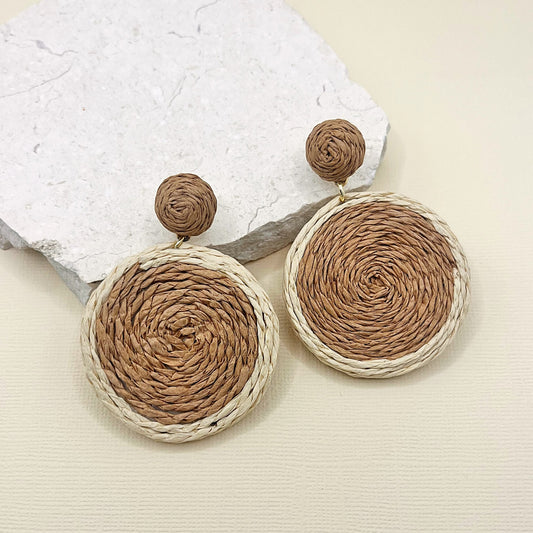 667 | MARTHA EARRINGS | CREAM/NATURAL