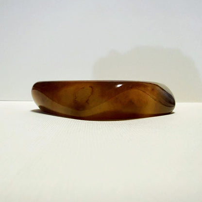 B781 | MILLIE RESIN BANGLE | BURNT CARAMEL