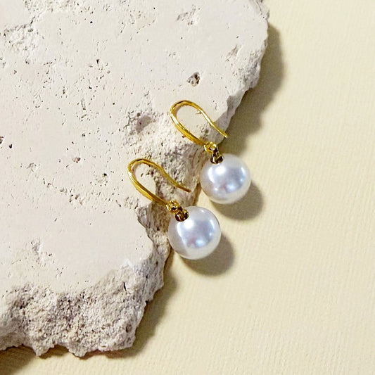 856 |  MURPHY PEARL EARRINGS | GOLD