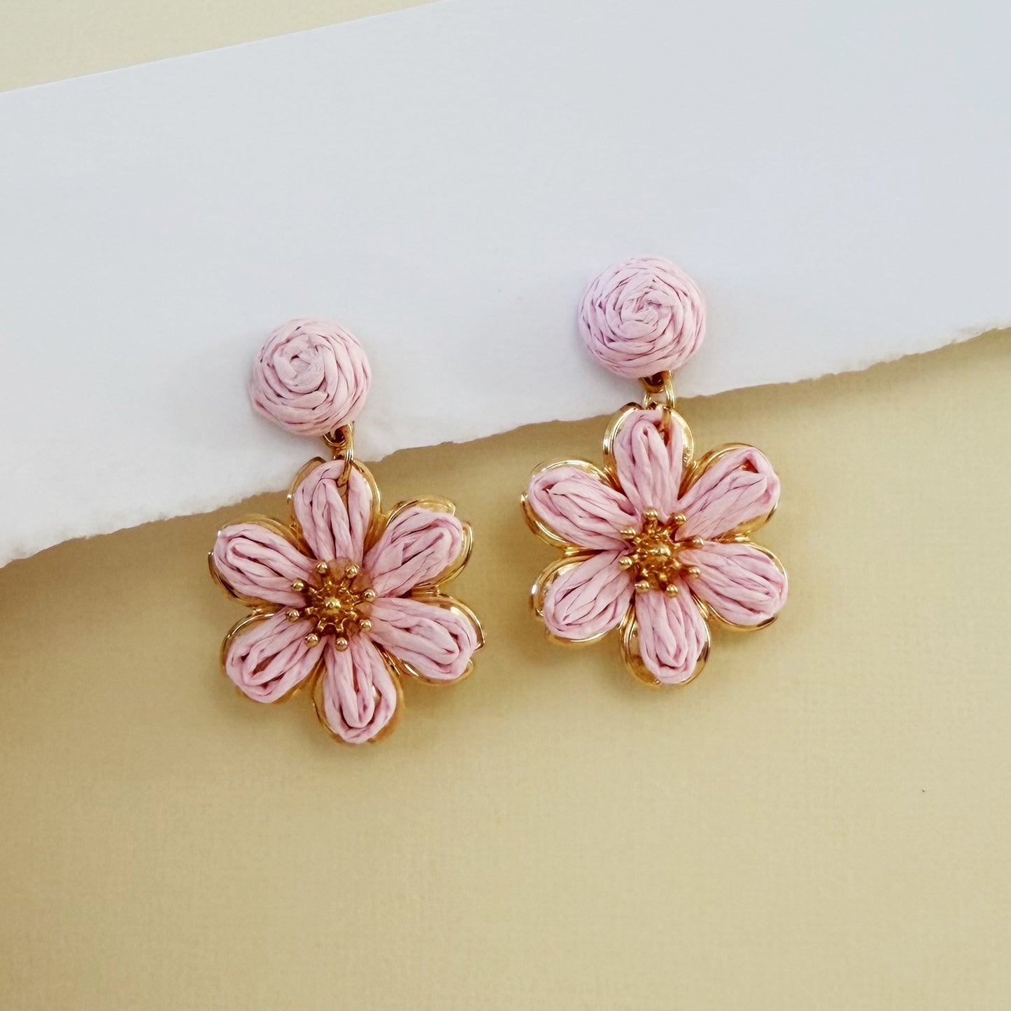 861 | NELLIE FLOWER EARRINGS | PINK