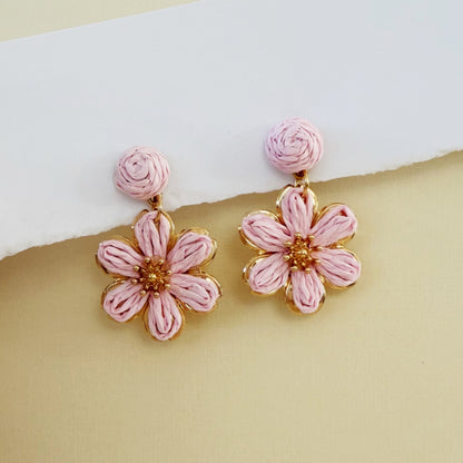 861 | NELLIE FLOWER EARRINGS | PINK