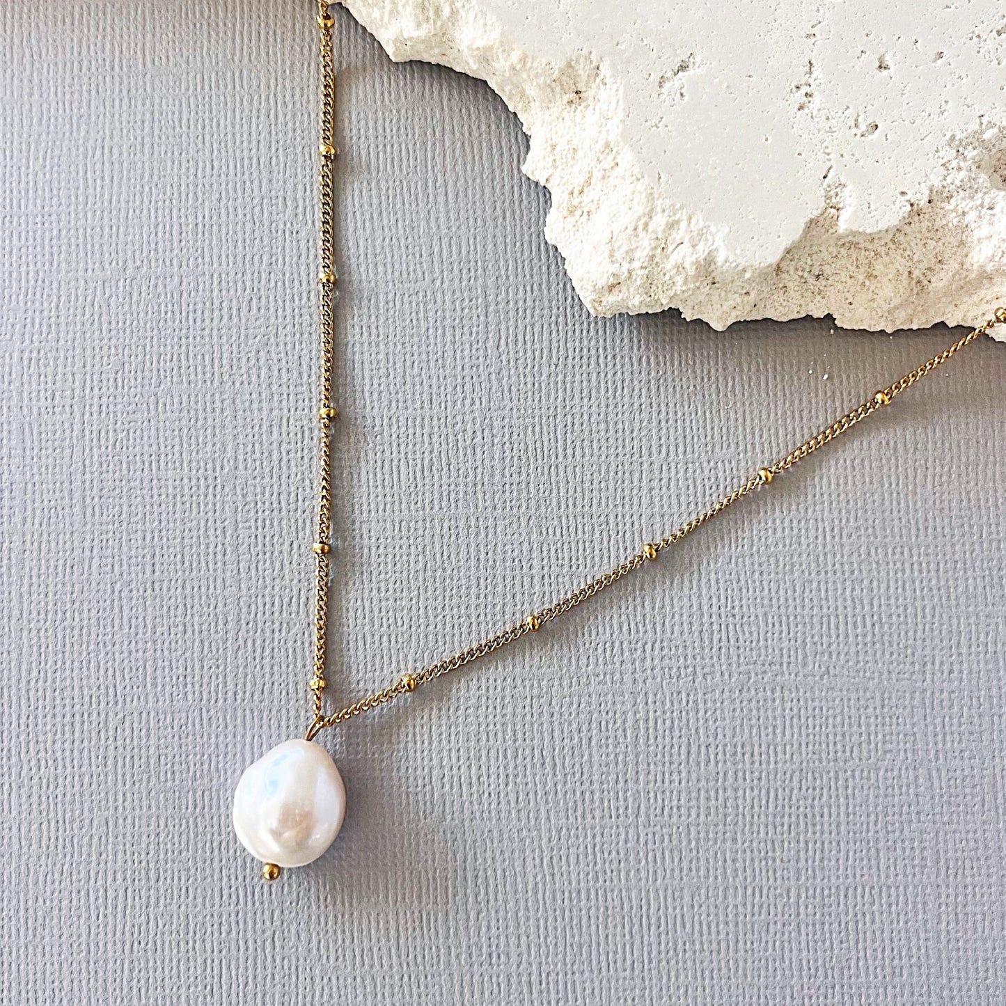 798 | OTIS PEARL NECKLACE | GOLD