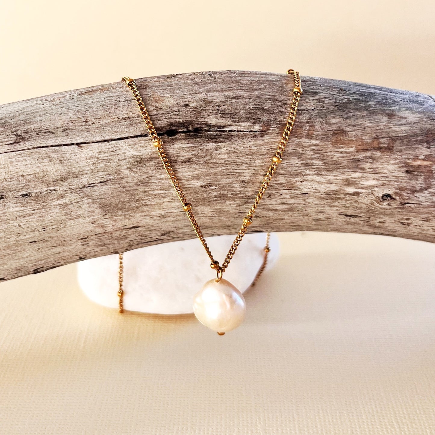 798 | OTIS PEARL NECKLACE | GOLD
