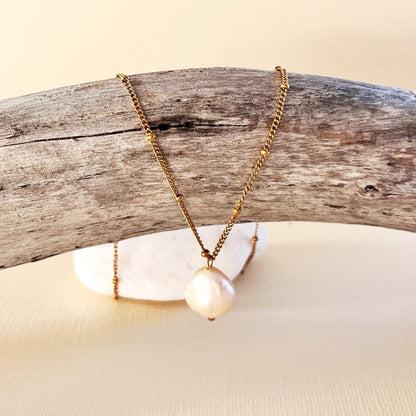 798 | OTIS PEARL NECKLACE | GOLD