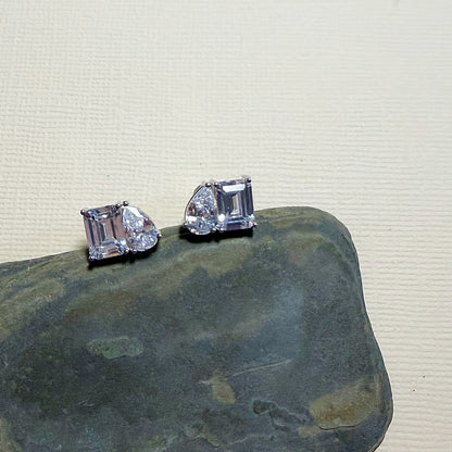 868 | GEORGINA PEAR & EMERALD CUT EARRINGS