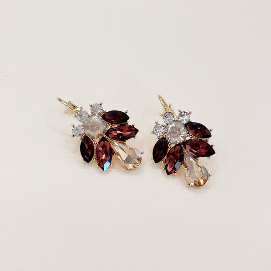 647 |  PHOENIX EARRINGS | AUTUMN GARNET