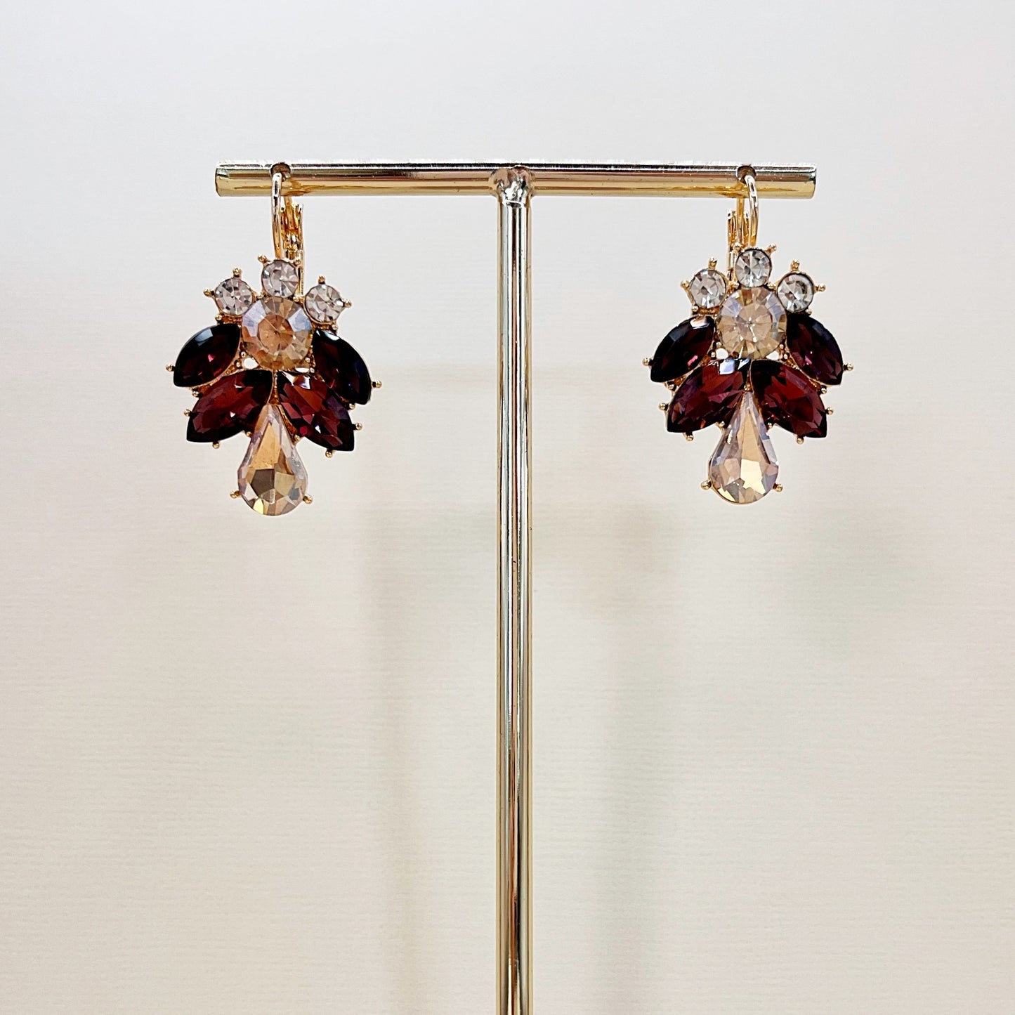 647 |  PHOENIX EARRINGS | AUTUMN GARNET