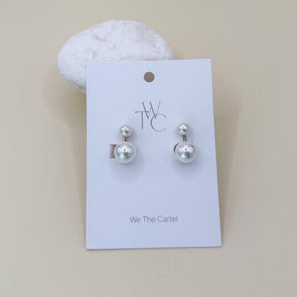 827 | POLLY CLIP ON PEARL EARRINGS | GOLD