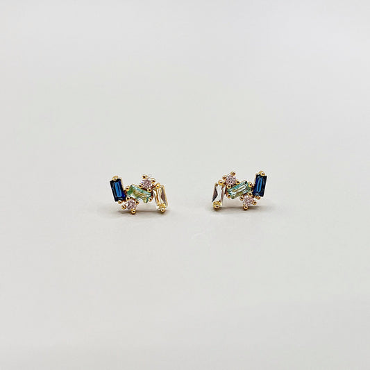 609 | RAINE CUBIC ZIRCONIA STUDS | GOLD