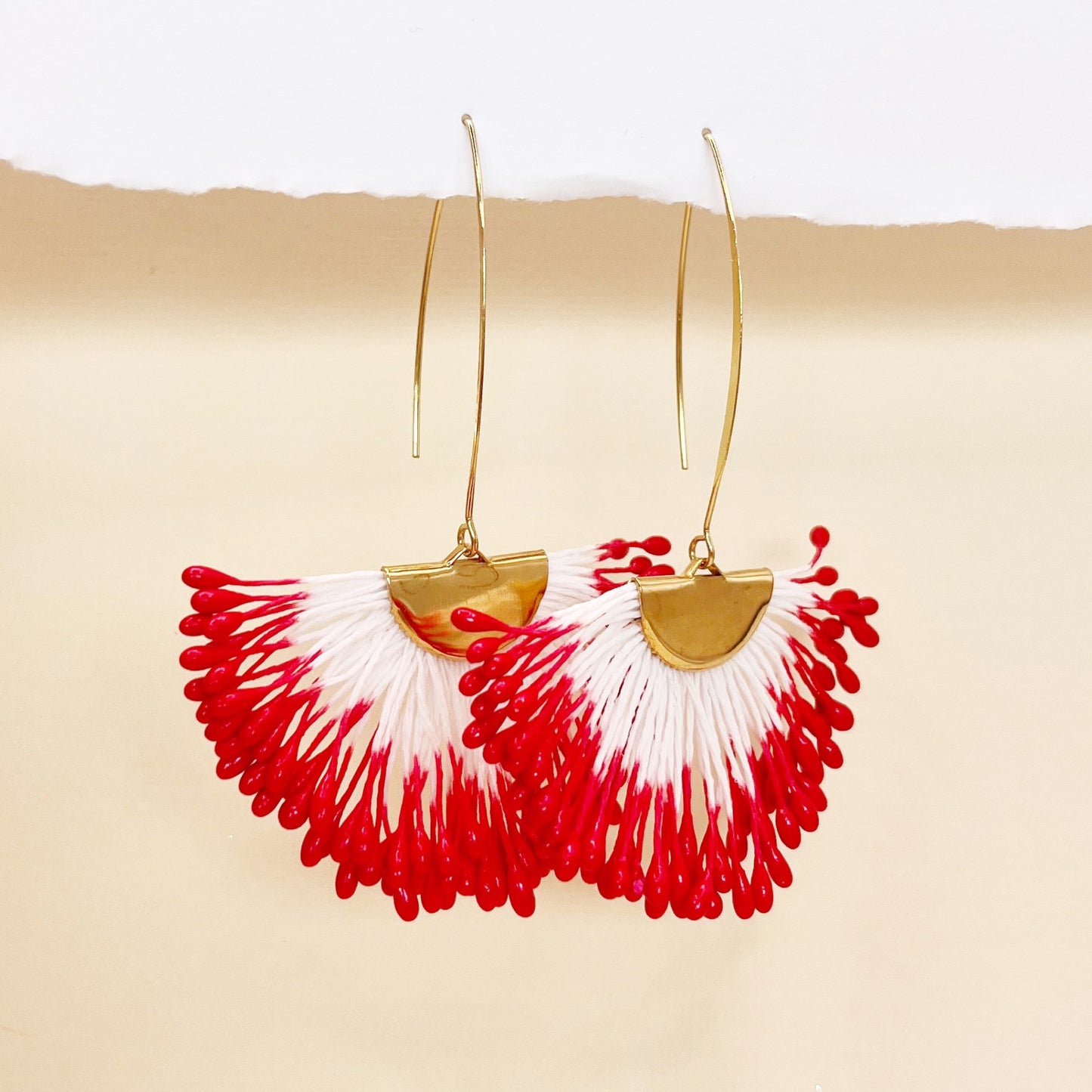 734 |  MARIAH EARRINGS | RED