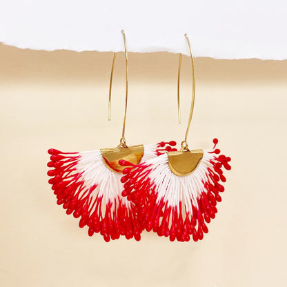 734 |  MARIAH EARRINGS | RED