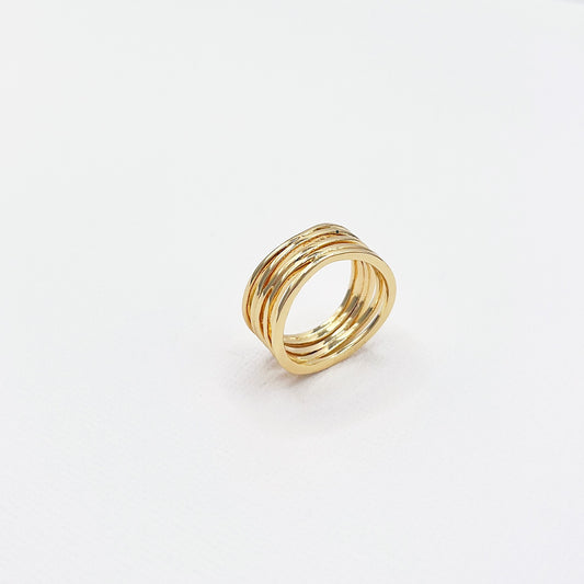 599 | SELINA CRISS CROSS RING | GOLD