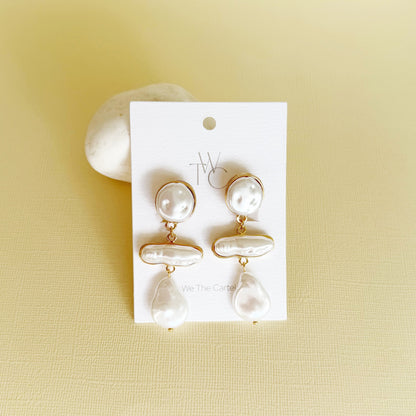 822 | SHIRLEY CLIP ON PEARL EARRINGS