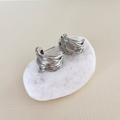 762 |  CLARKE EARRINGS  | SILVER