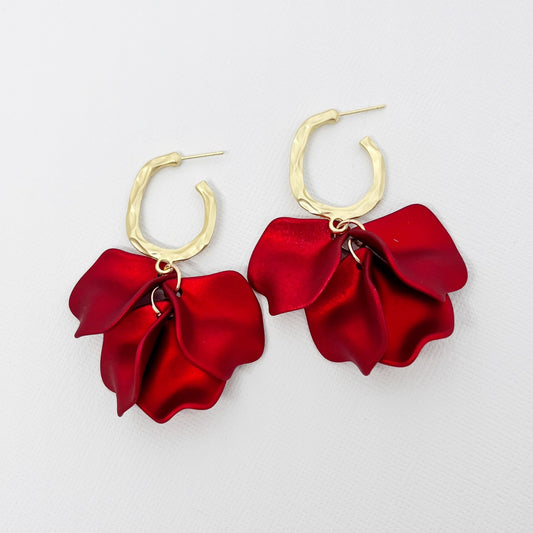 534 | LOUISA EARRINGS | VELVET RED