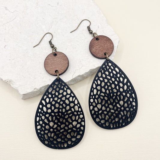 665 | VIRGINIA EARRINGS | BLACK