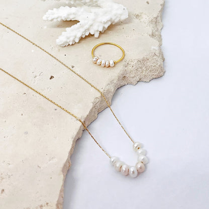 432 | JASMINE PEARL NECKLACE | GOLD