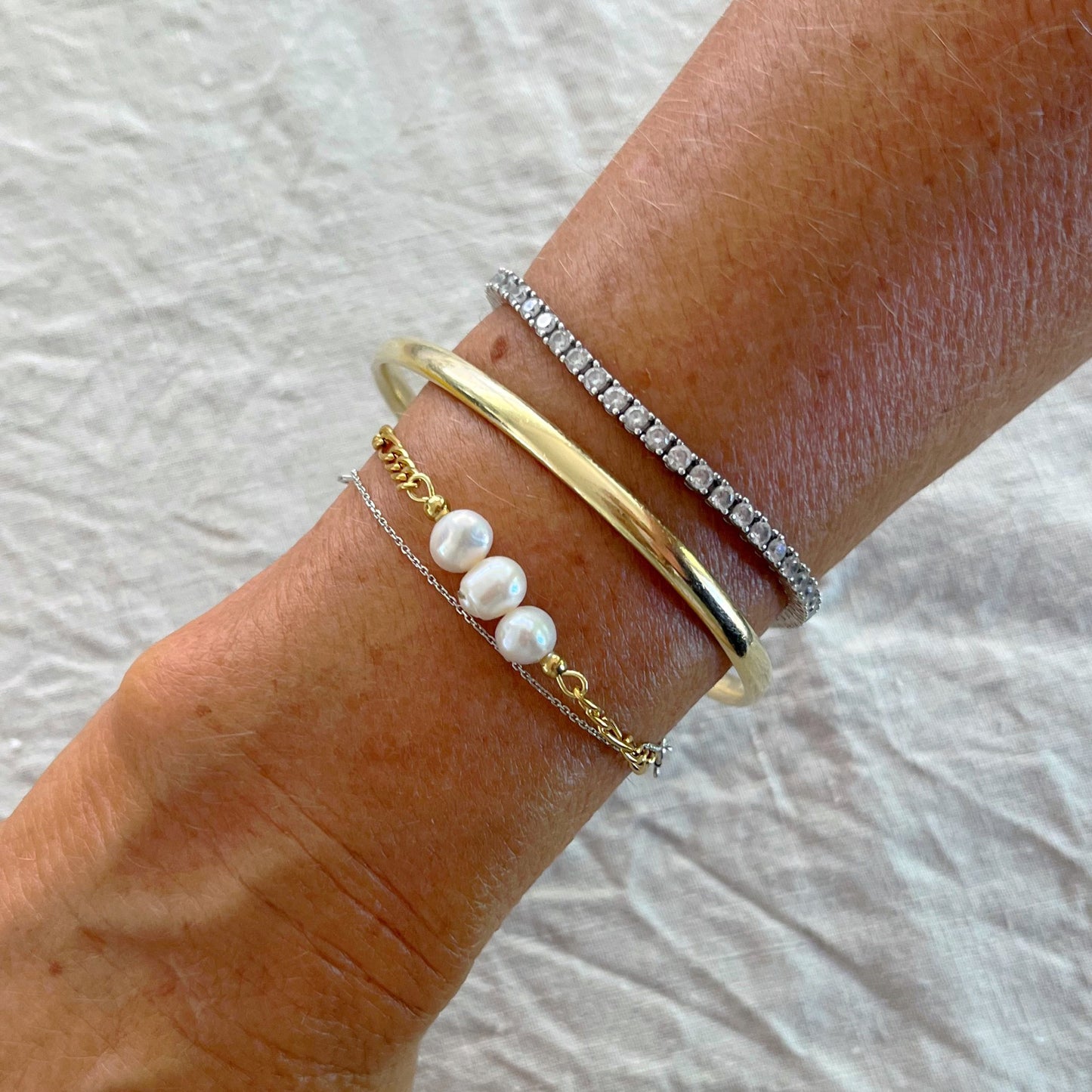 612 | CAPRI PEARL BRACELET | GOLD