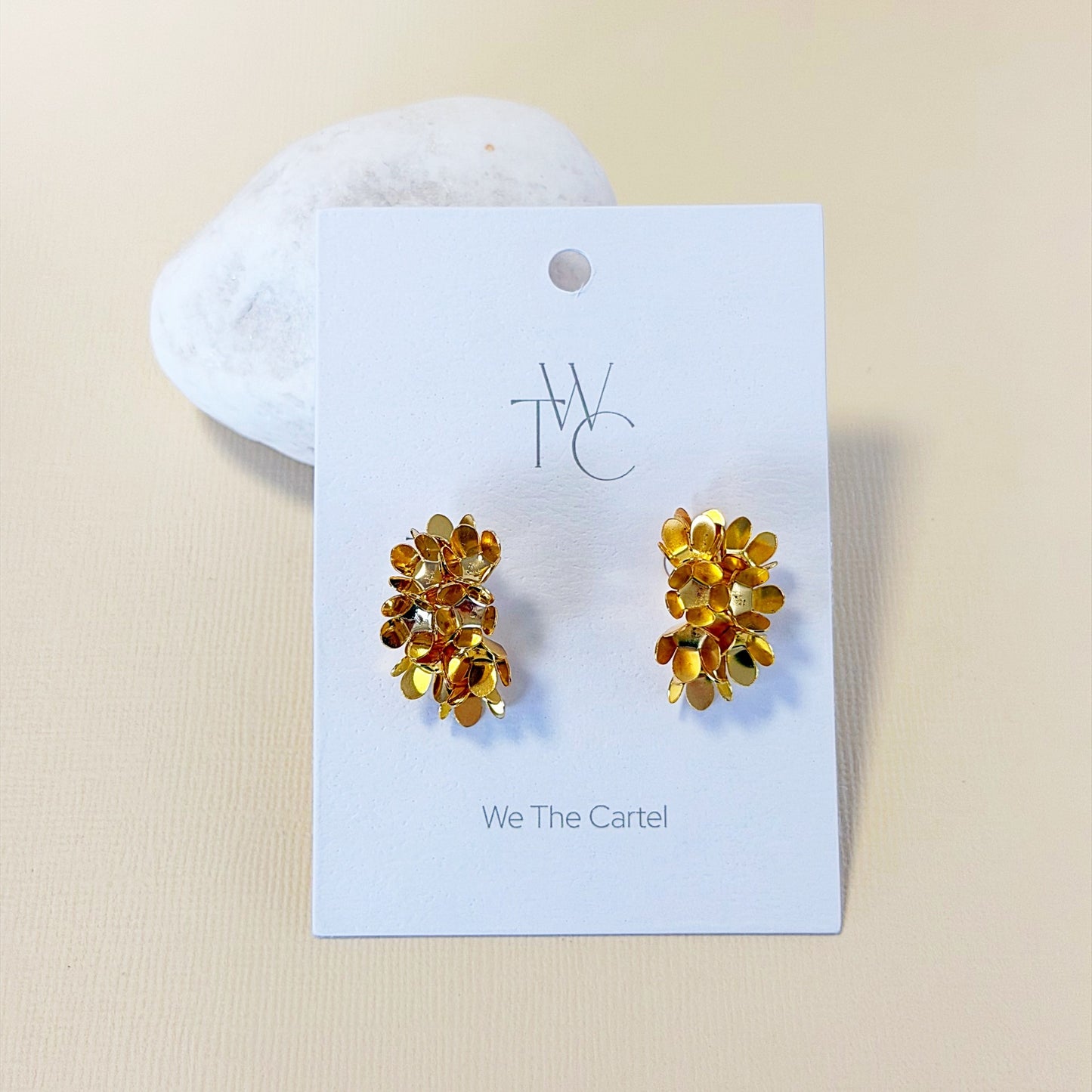 819 | BELLE FLOWER EARRINGS  | GOLD