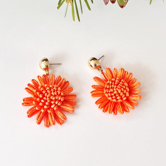 630 | DAFFODIL EARRINGS | ORANGE